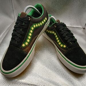 Vans Green And Yellow Shake Junt Pro Skateboarding Sneakers Mens Size 9.5